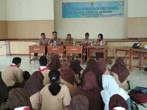 Kegiatan Sosialisasi Pembentukan Saka Kencana Tingkat Kwartir Ranting Kabupaten Bogor Tahun 2018