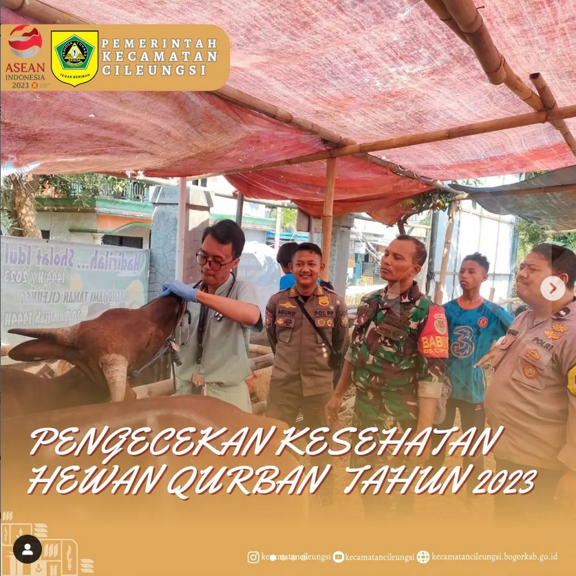Pengecekan Kesehatan Hewan Qurban Tahun 2023